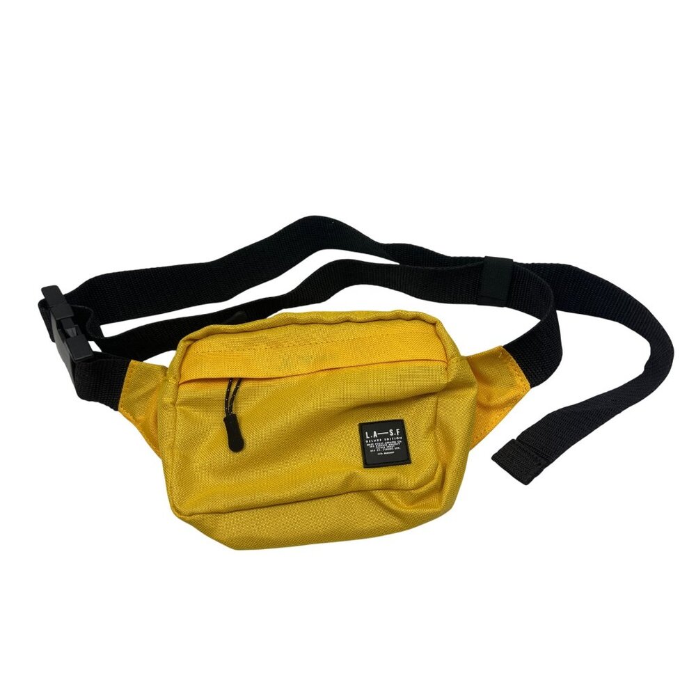 Yellow Primark L.A.S.F. Deluxe Edition Waist Pack With Adjustable Strap/Zipper